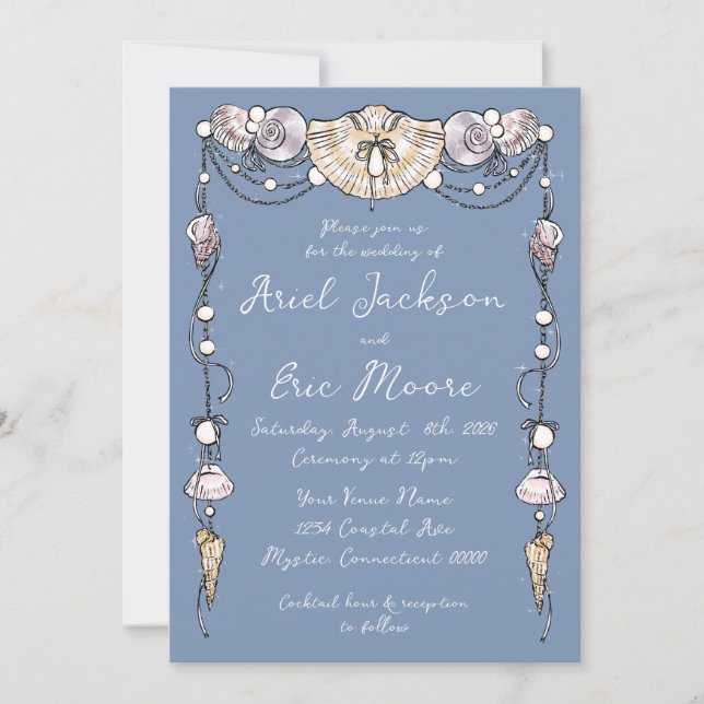 Strand-Einladung Einladung (Vorderseite)