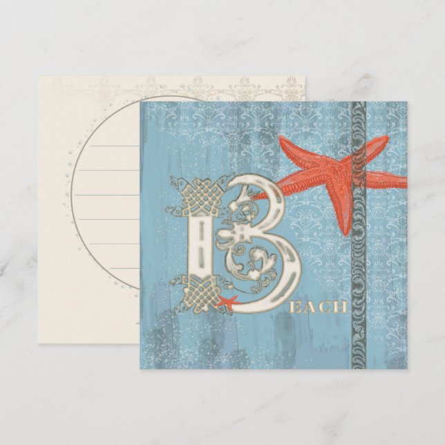 STRAND - Einladungskarte Einladung (Vorne/Hinten)