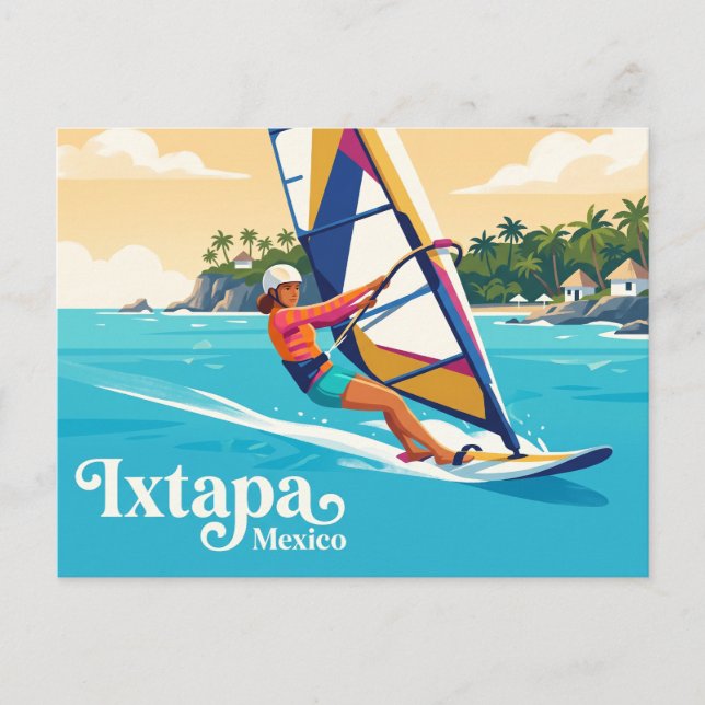 Strand El Palmar Mexiko Postkarte (Vorderseite)