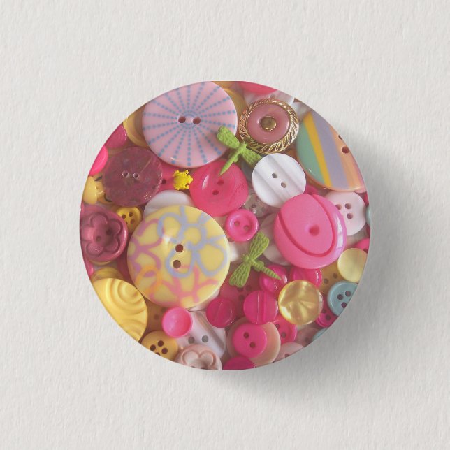 Strand-Farbknopf-Collage Button (Vorderseite)