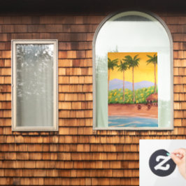Strand Fensteraufkleber