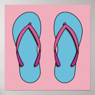 Strand Flip Flops Poster