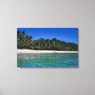 Strand, Floss in einem Abstand Leinwanddruck