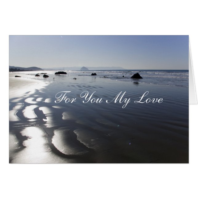 Strand für Liebe-Geburtstag (Vorderseite (Horizontal))