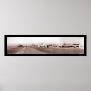 Strand Galveston, TX Foto 1910 Poster