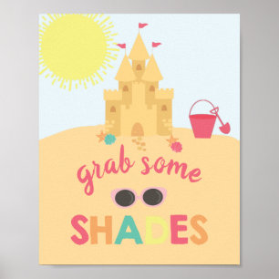 Strand Geburtstag Sonnenbrille Gefallen Schild