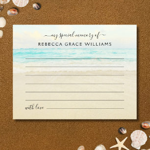 Strand Gedenken Sie eines Erinnerungsfoto-Funerals Postkarte