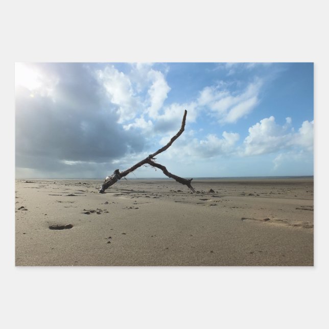 STRAND GESCHENKPAPIER SET (Vorderseite)