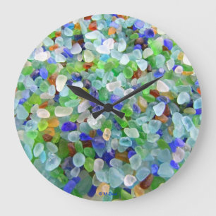 Strand-Glas Große Wanduhr