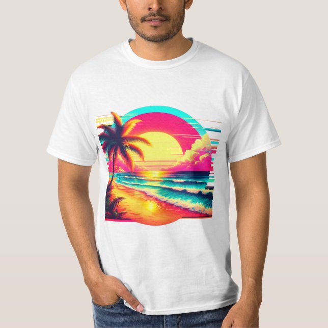 Strand Glitch T-Shirt (Vorderseite)