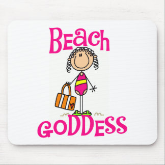 Strand-Göttin-T-Shirts und Geschenke Mousepad