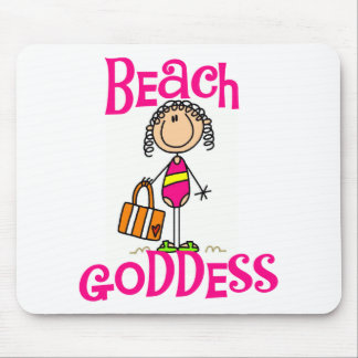 Strand-Göttin-T-Shirts und Geschenke Mousepad
