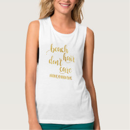 Strand-Haar interessieren sich nicht Tank Top