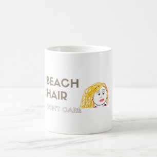 Strand-Haar, interessieren sich nicht Tasse