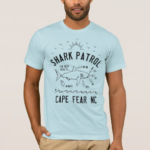 Strand-Haifisch-Patrouille - Kap-Furcht NC - T-Shirt