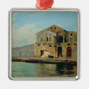 Strand-Haus in Sorrent Silbernes Ornament