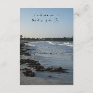 Strand-Hochzeit am Sonnenuntergang Einladung