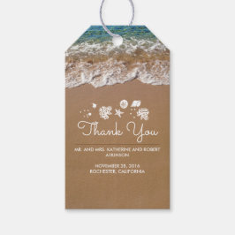 Strand Hochzeit Blaues Meer und Sand Tropical Geschenkanhänger