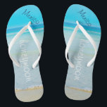 Strand-Hochzeit | drehen der Reinfall-| Ozean Flip Flops<br><div class="desc">Strand-Hochzeit | drehen Braut-Namen |Ocean der Reinfall-| um</div>