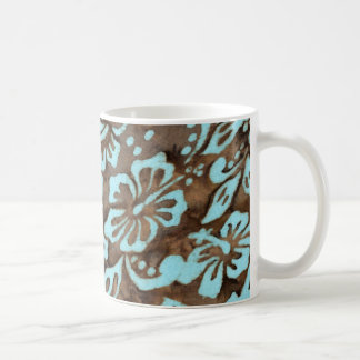 Strand-Hochzeit Luau Hibiskus-Tasse blaues Brown Kaffeetasse