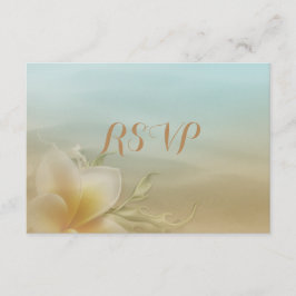Strand-Hochzeit UAWG RSVP Karte