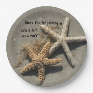 Strand-Hochzeits-Thema-Party-Teller Pappteller