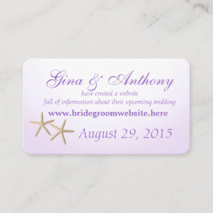 Strand Hortensie Lila Infokarten Begleitkarte