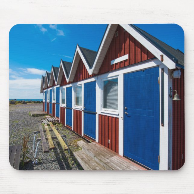 Strand-Hütten 3 Mousepad (Vorne)