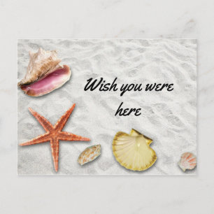 Strand Ich wünschte du wärst hier / Reise Urlaub Postkarte
