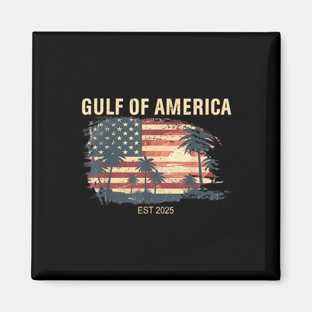 Strand im Golf von USA Est 2025 Magnet (Vorne)
