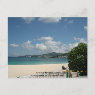 Strand im Grand Beach Hotel, Grenada. Postkarte