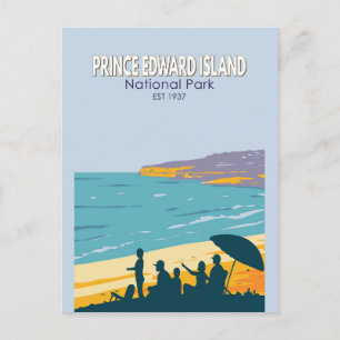 Strand im Prince Edward Island Nationalpark Vintag Postkarte
