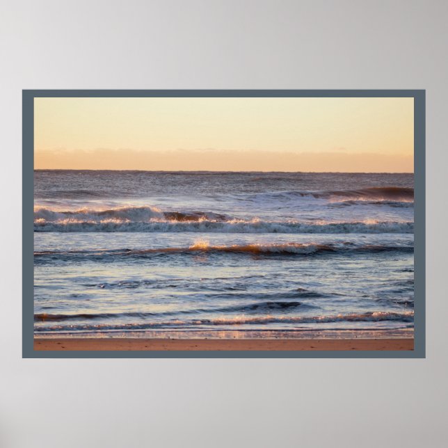 Strand im Sunrise Foto Poster (Vorne)