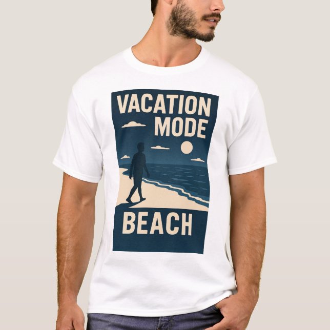 Strand im Urlaubsmodus T-Shirt (Vorderseite)