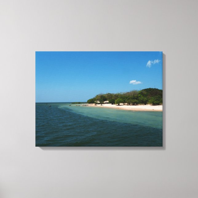 Strand in Alter Leinwanddruck (Vorderseite)