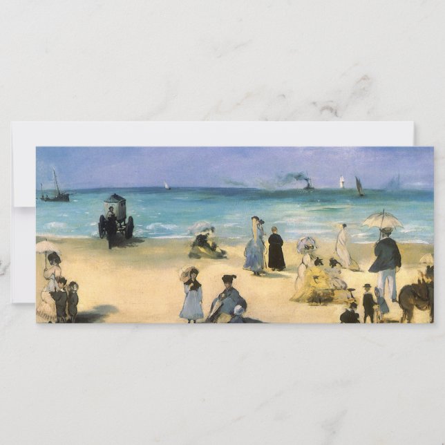 Strand in Boulogne bei Edouard Manet, Vintage Kuns (Vorderseite)