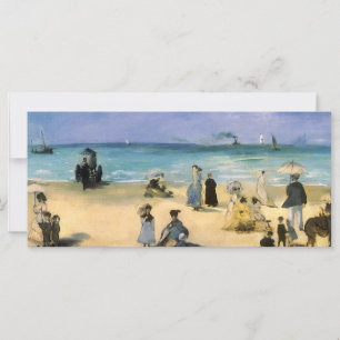 Strand in Boulogne bei Edouard Manet, Vintage Kuns