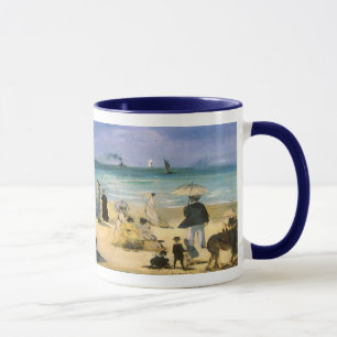 Strand in Boulogne bei Edouard Manet, Vintage Kuns Tasse