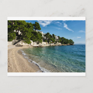 Strand in Brela, Kroatien Postkarte