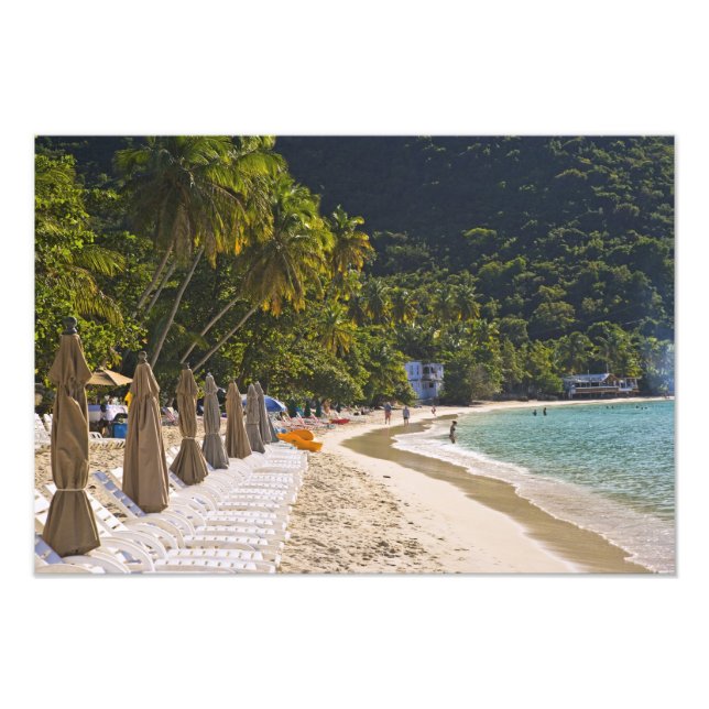 Strand in Cane Garden Bay, Insel Tortola Fotodruck (Vorne)