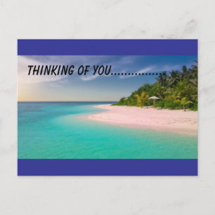 Strand in Gedanken an dich Postkarte