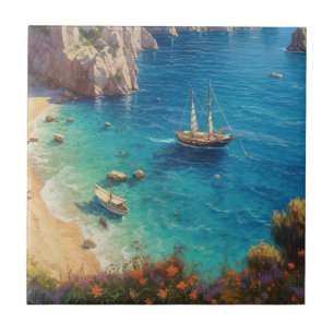 Strand in Griechenland Fliese