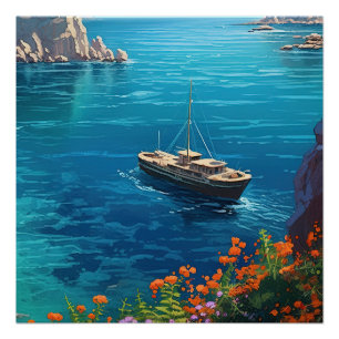 Strand in Griechenland Poster