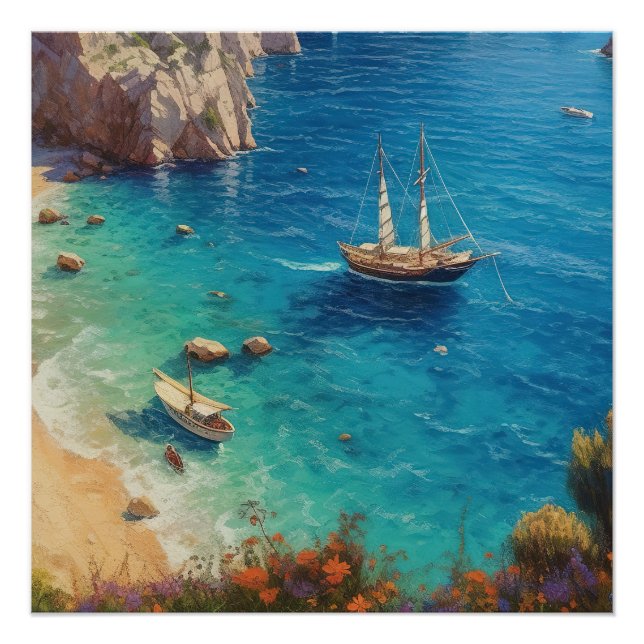 Strand in Griechenland Poster (Vorderseite)