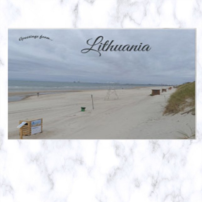 Strand in Litauen Postkarte (Von Creator hochgeladen)