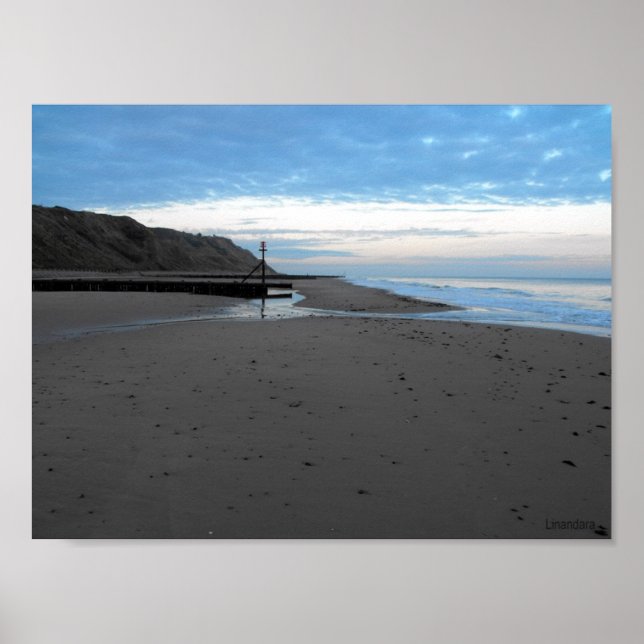 Strand in Mundesley, Norfolk von Alexandra Cook Poster (Vorne)