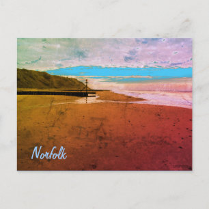 Strand in Mundesley, Norfolk von Alexandra Cook Postkarte