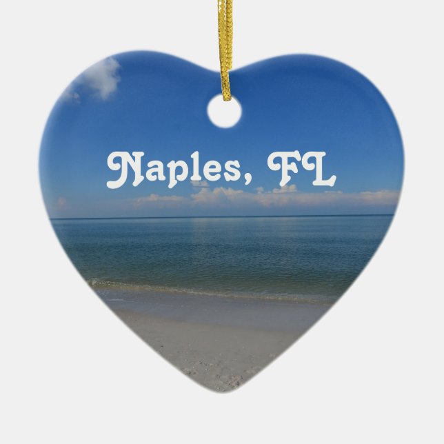 Strand in Neapel Keramikornament (Vorne)