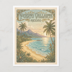 Strand in Puerto Vallarta Mexiko Postkarte