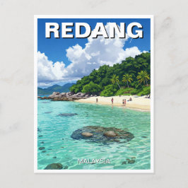 Strand in Redang Malaysia Postkarte